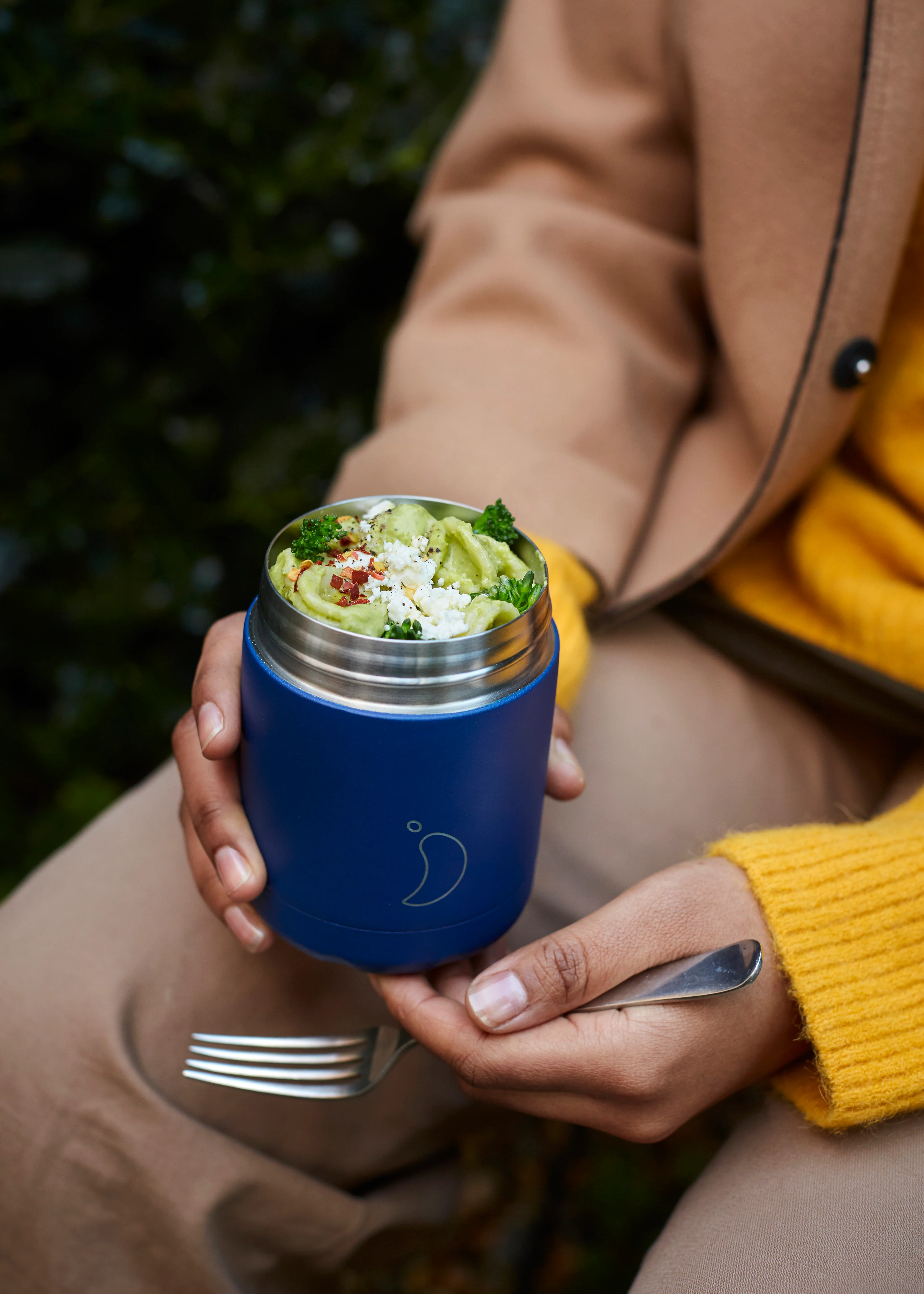 Matte Blue Food Pot - Image 6